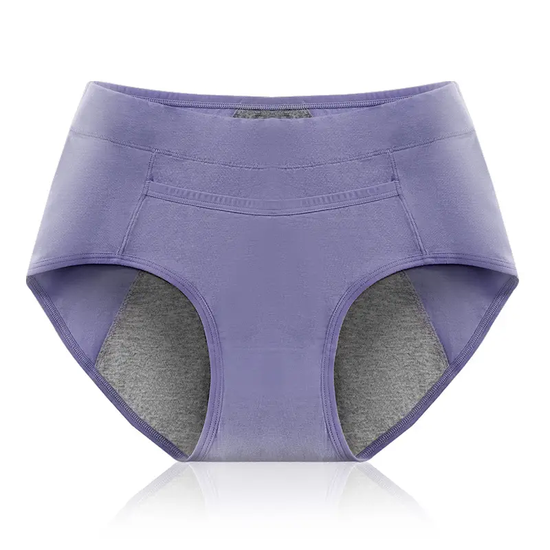 Women Cotton Anti-Seal Pants Pink Grey