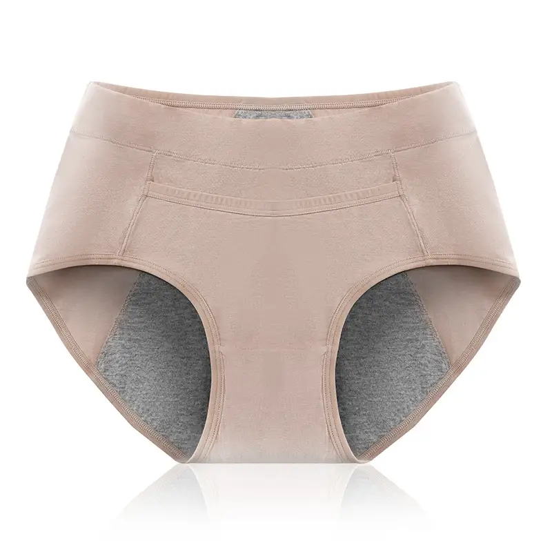 Women Cotton Anti-Seal Pants Pink Grey