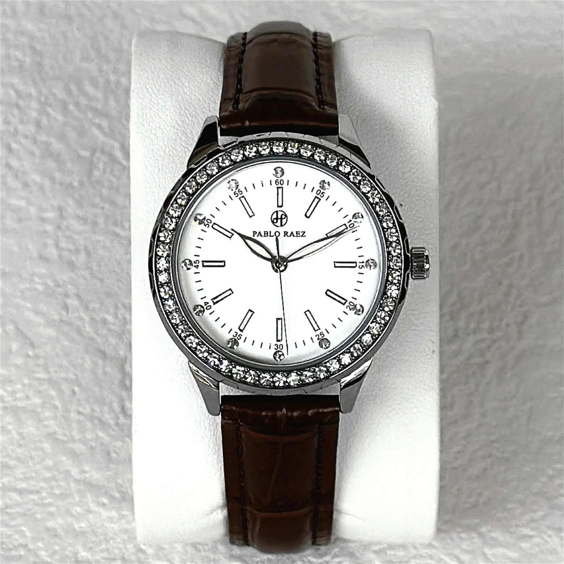 PABLO RAEZ Gold Watch with Light Dial & Waterproof Black Strap - Image 4