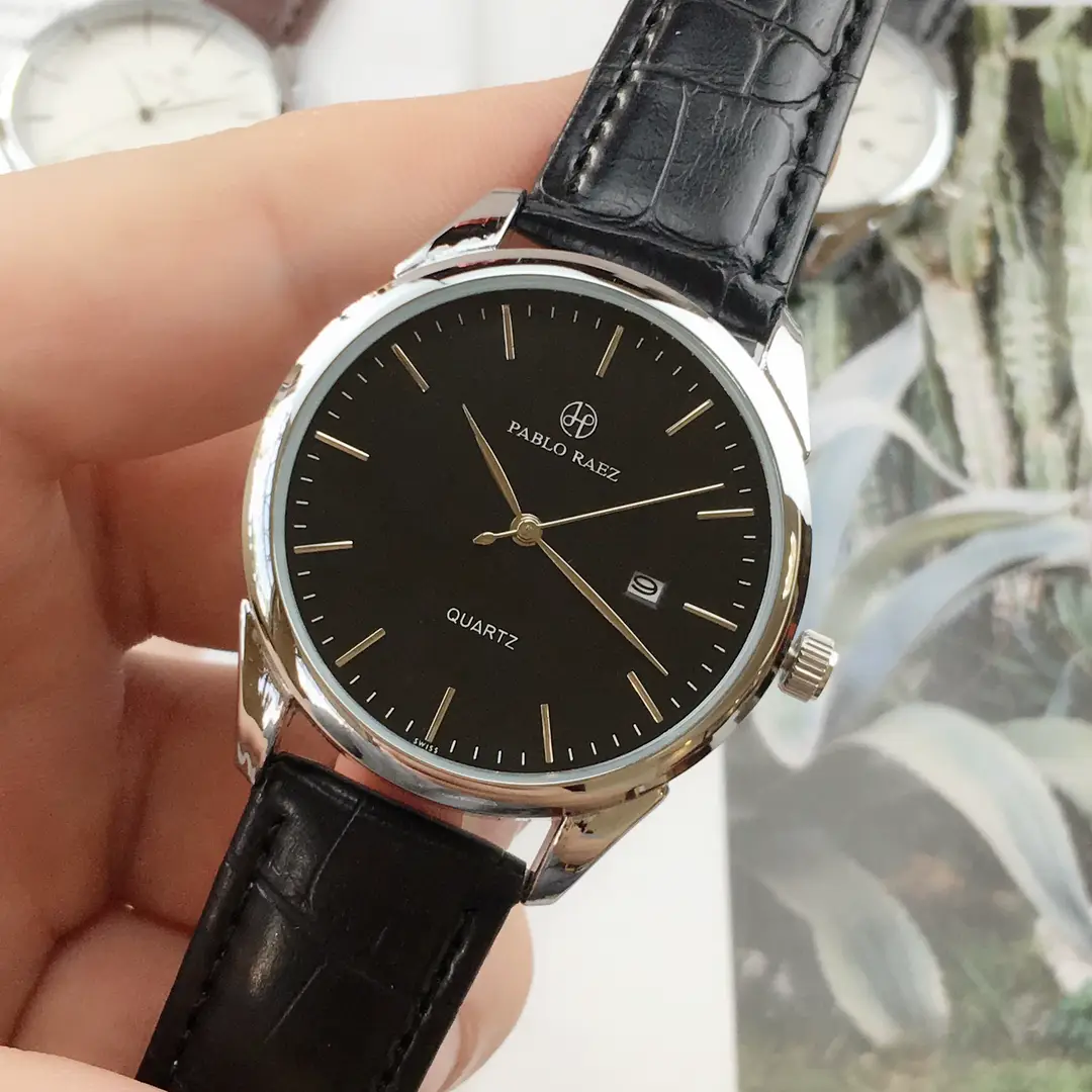 Men's Waterproof Quartz Watch with Brown Leather Strap — feature 11
