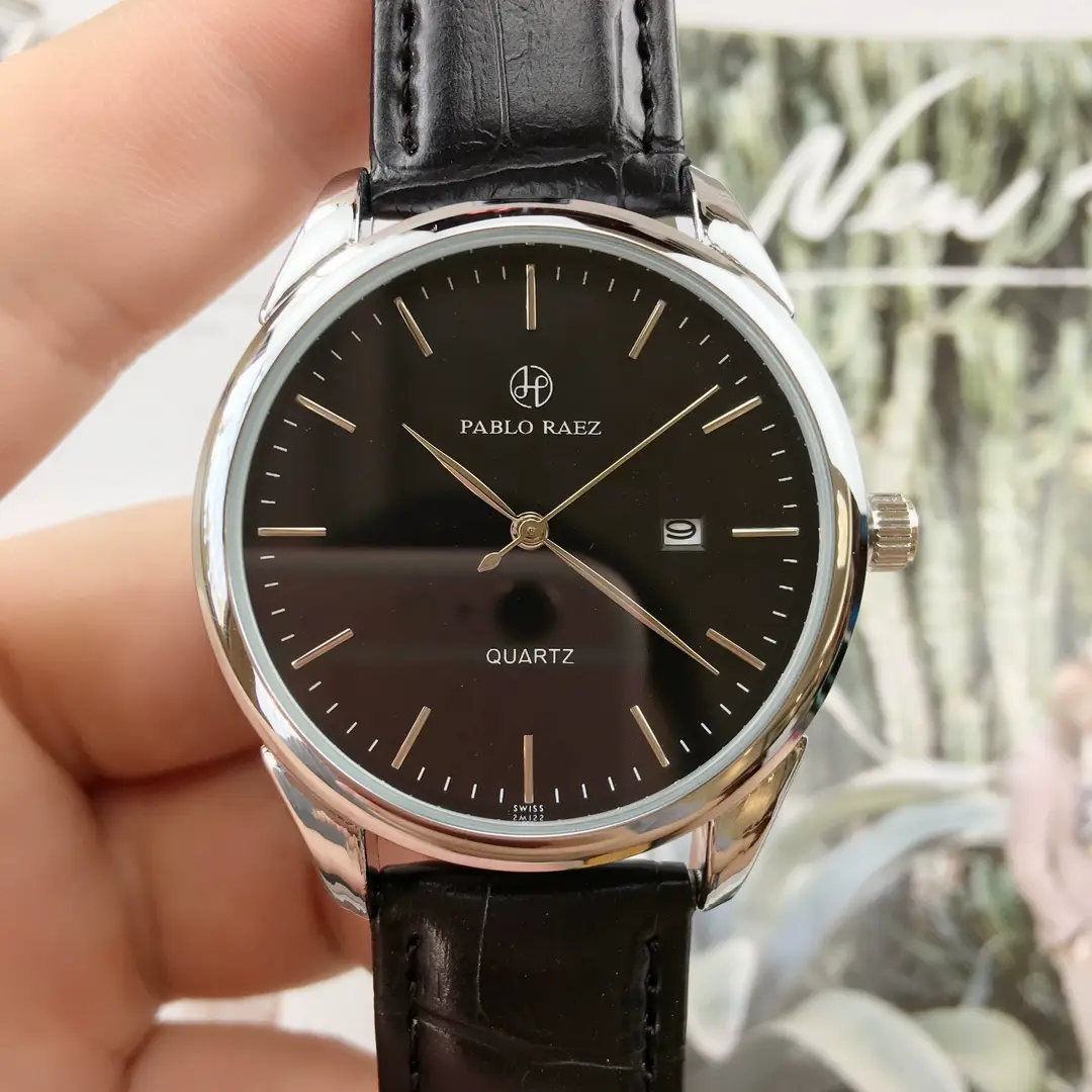 Men's Waterproof Quartz Watch with Brown Leather Strap — feature 13