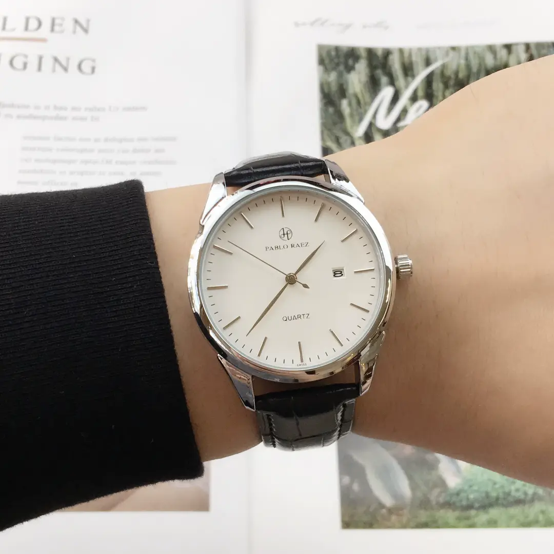 Men's Waterproof Quartz Watch with Brown Leather Strap — feature 15