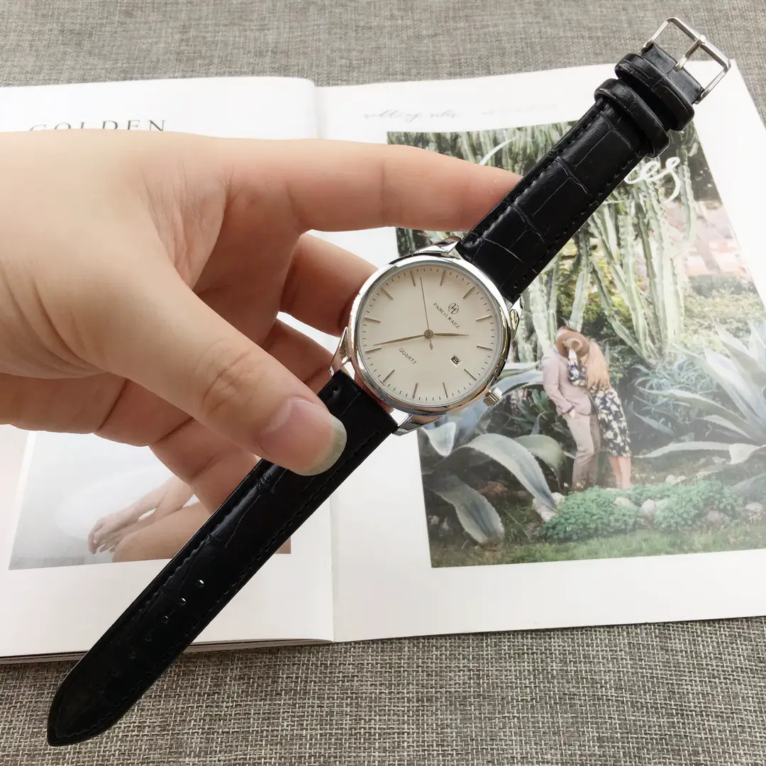 Men's Waterproof Quartz Watch with Brown Leather Strap — feature 16