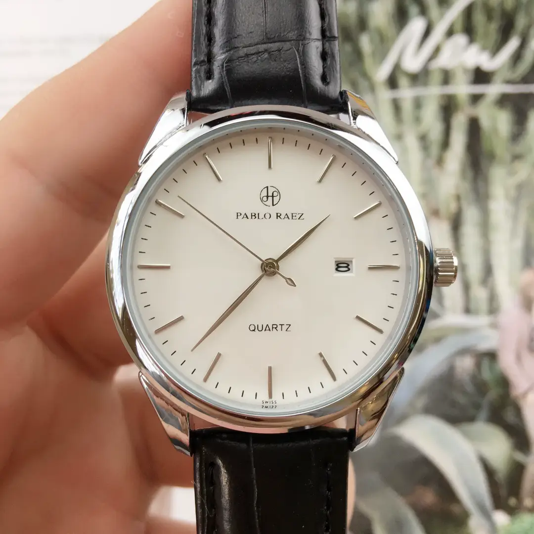 Men's Waterproof Quartz Watch with Brown Leather Strap — feature 19