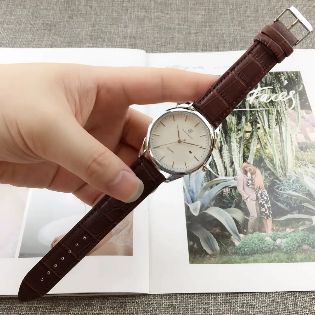 Men's Waterproof Quartz Watch with Brown Leather Strap — feature 20