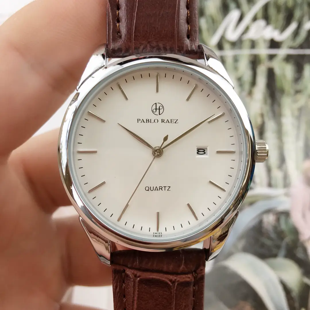 Men's Waterproof Quartz Watch with Brown Leather Strap — feature 24