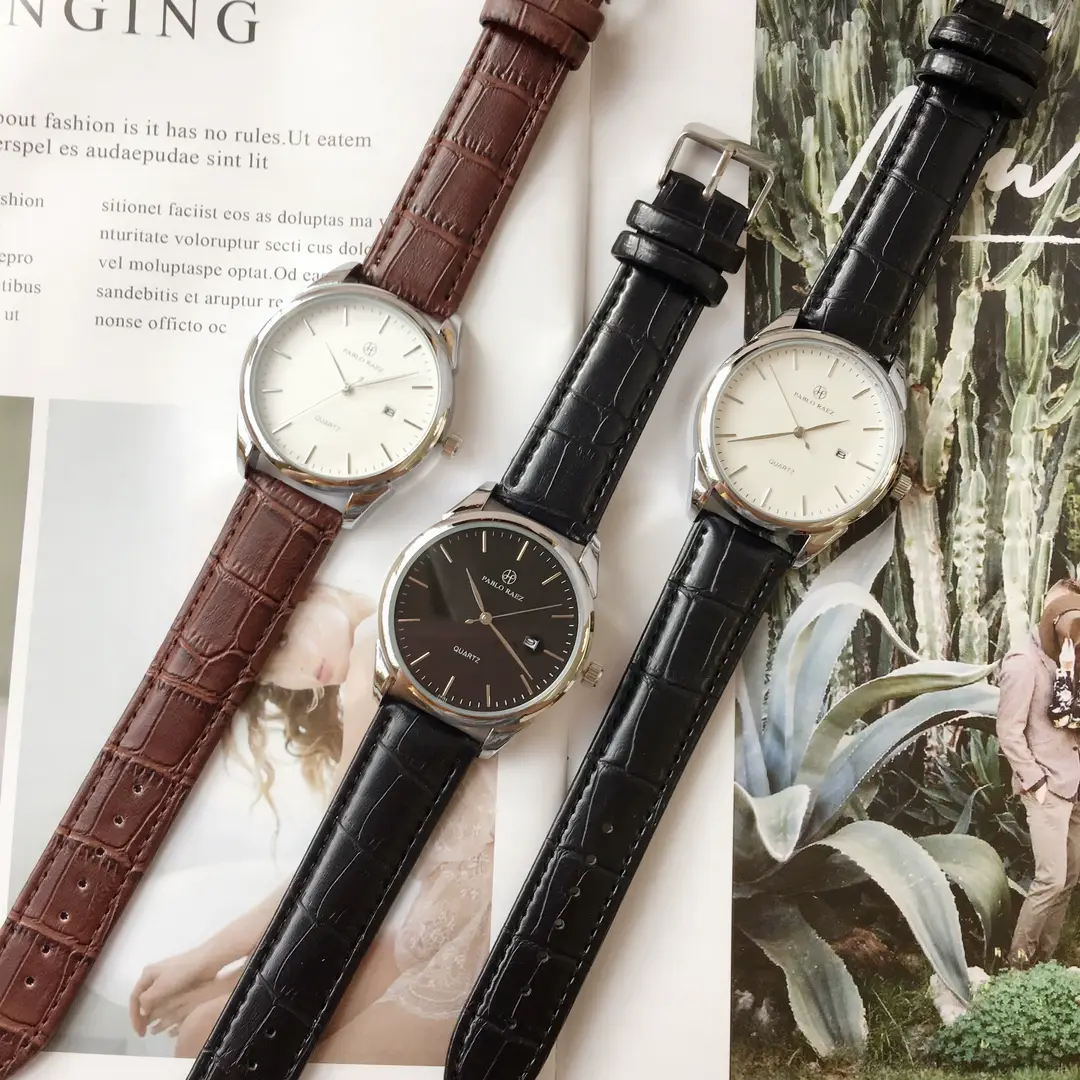Men's Waterproof Quartz Watch with Brown Leather Strap — feature 25