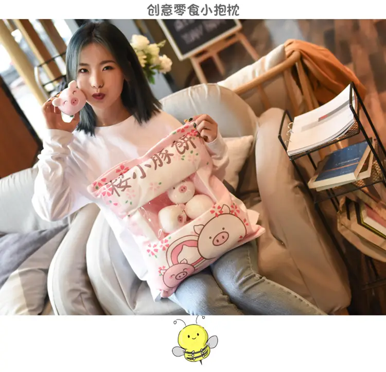 Cross-border snacks pillow cushion a big bag doll panda plush toys wholesale kappi bala doll manufacturers sell — feature 40