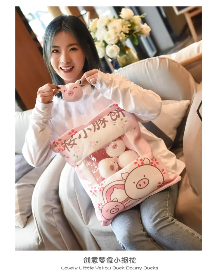 Cross-border snacks pillow cushion a big bag doll panda plush toys wholesale kappi bala doll manufacturers sell — feature 41