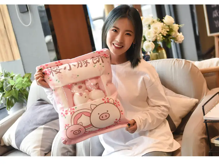 Cross-border snacks pillow cushion a big bag doll panda plush toys wholesale kappi bala doll manufacturers sell — feature 42