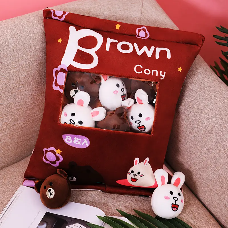 Cross-border snacks pillow cushion a big bag doll panda plush toys wholesale kappi bala doll manufacturers sell