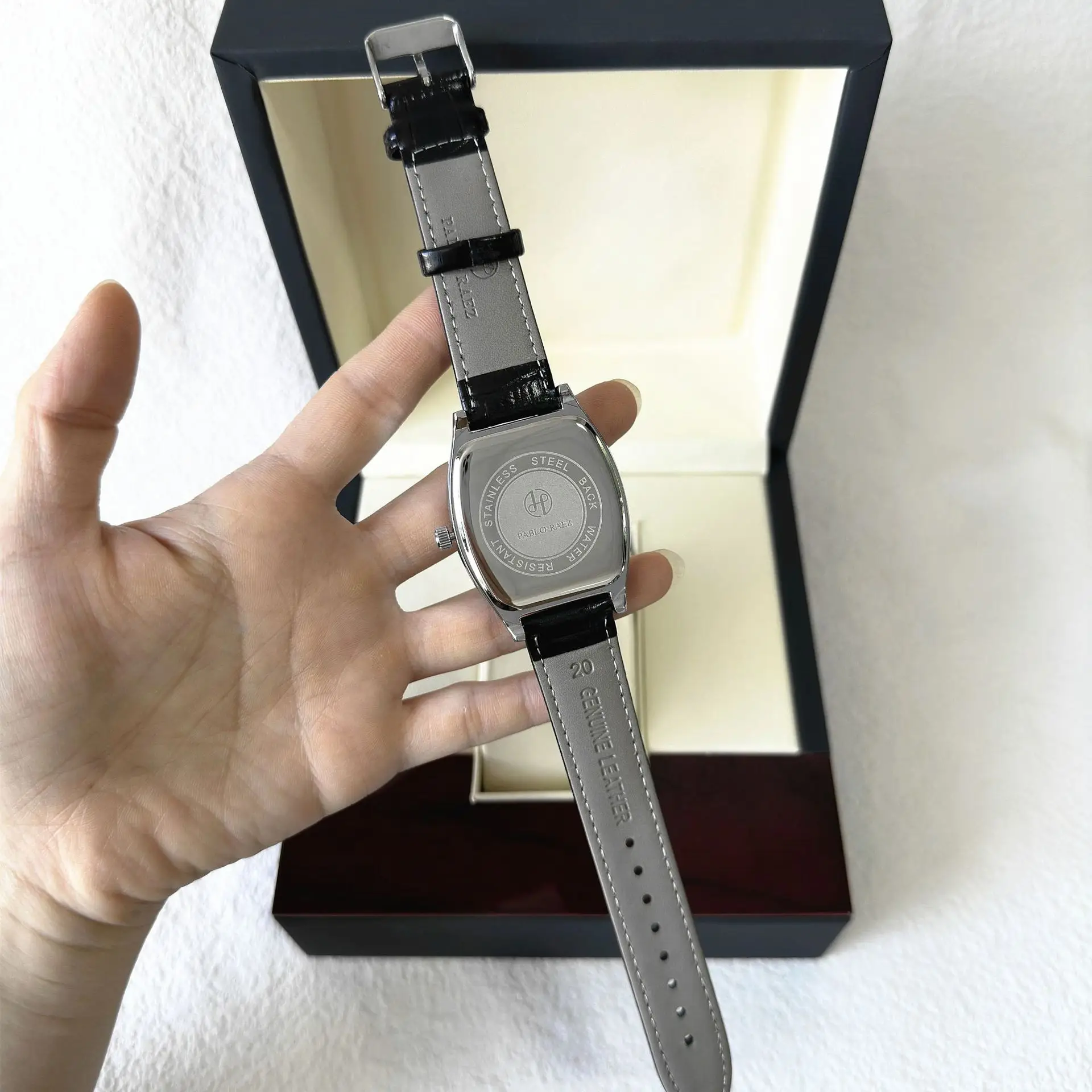 Men's Stainless Steel Swiss Watch with Roman Numeral - Image 9