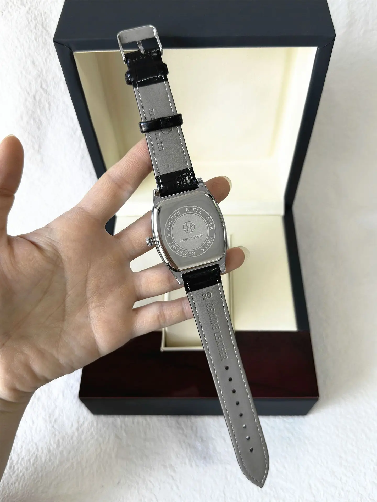 Men's Stainless Steel Swiss Watch with Roman Numeral — feature 12