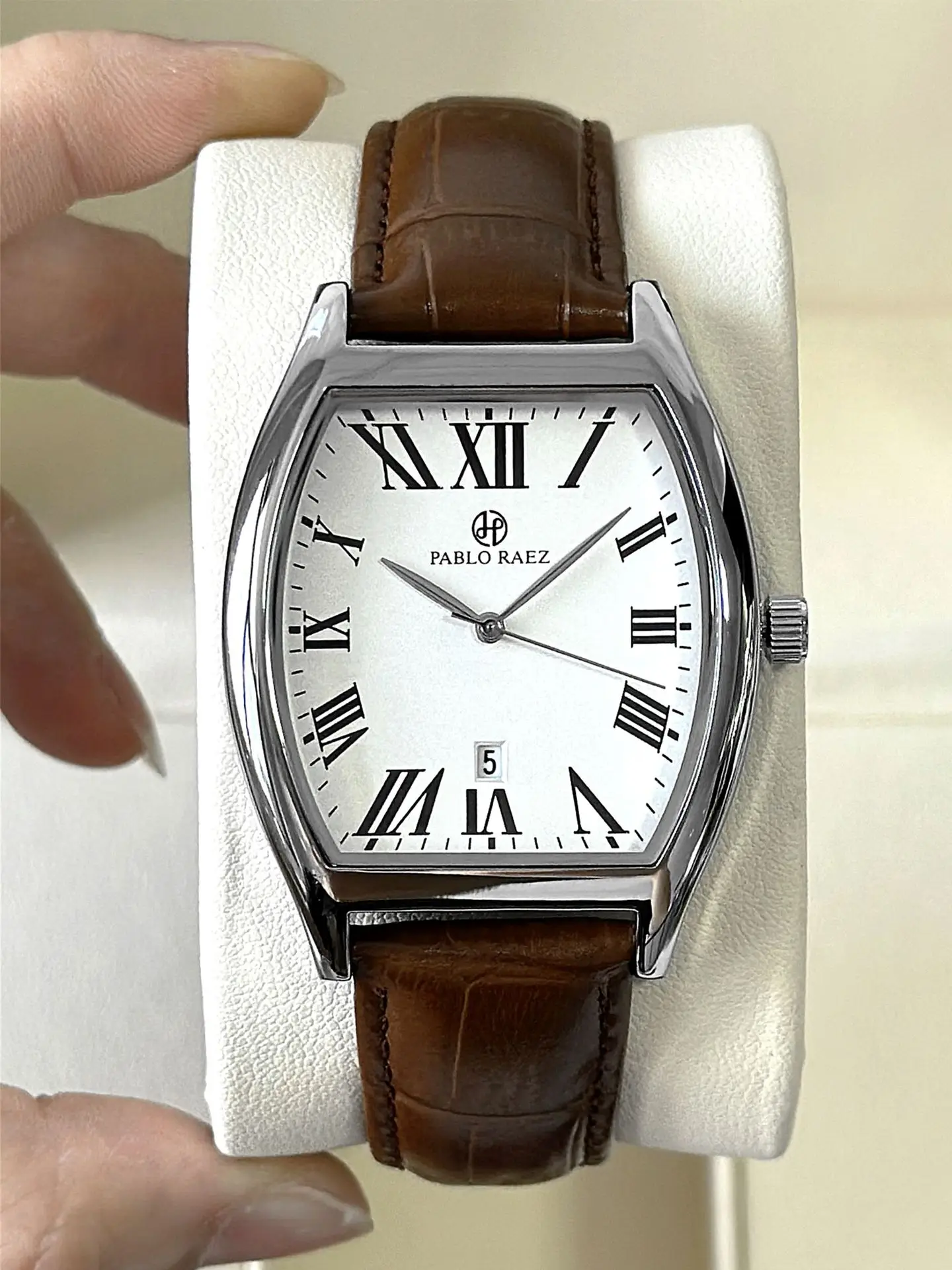 Men's Stainless Steel Swiss Watch with Roman Numeral — feature 20