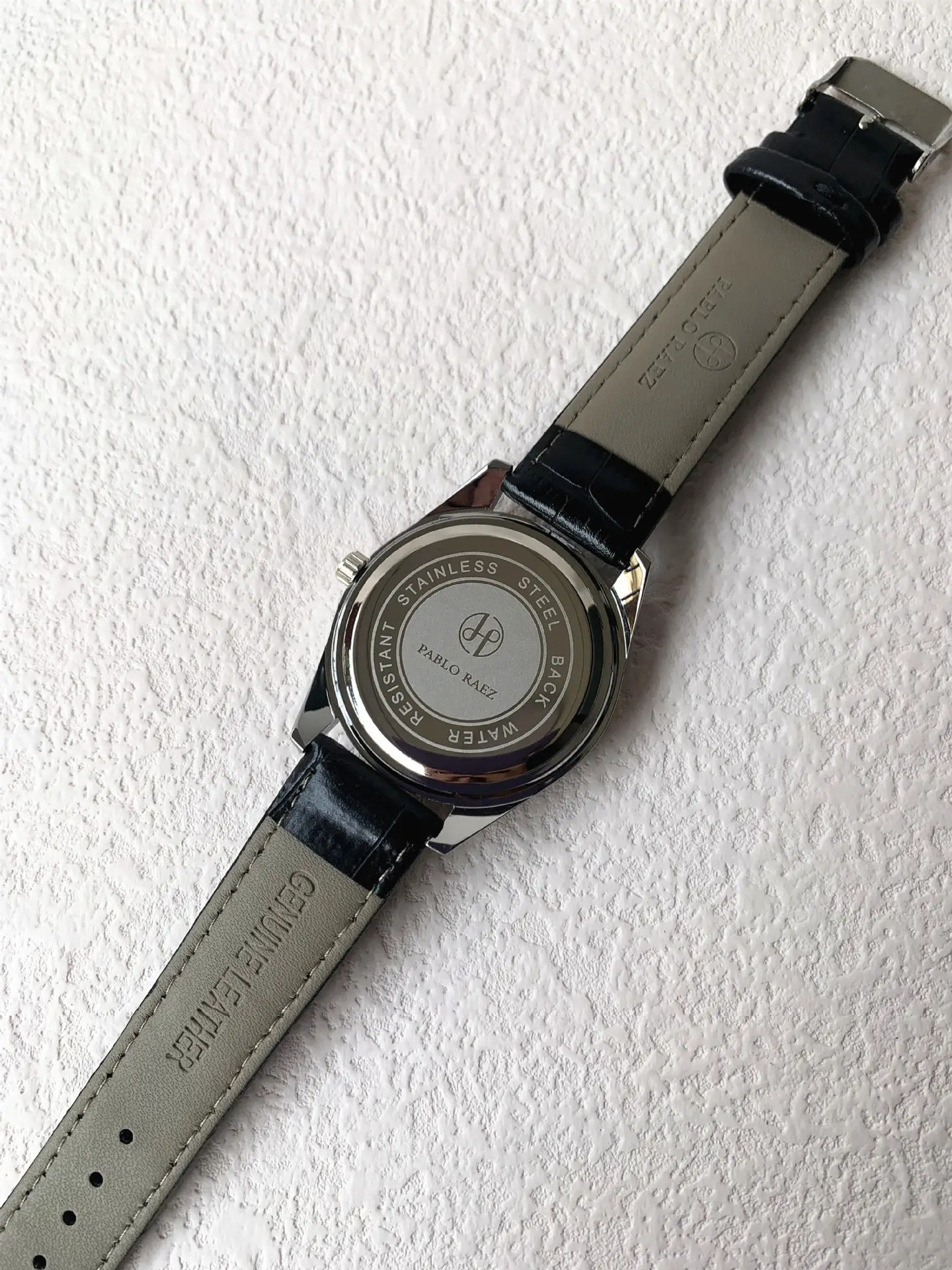 Men's Brown Leather Strap Quartz Watch with Luminous Dial — feature 13