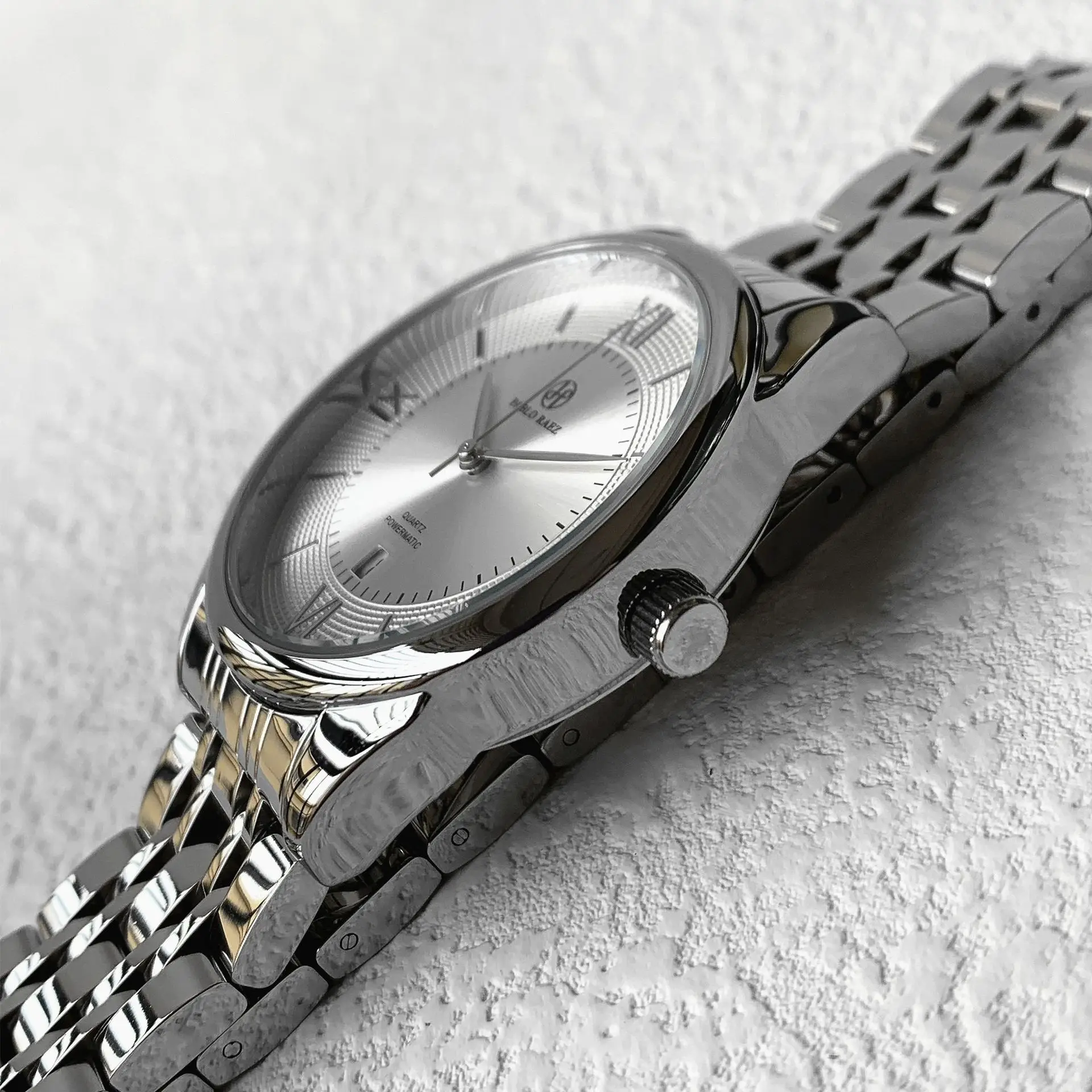 Men's Stainless Steel Quartz Watch with Day/Past Day Function - Image 6
