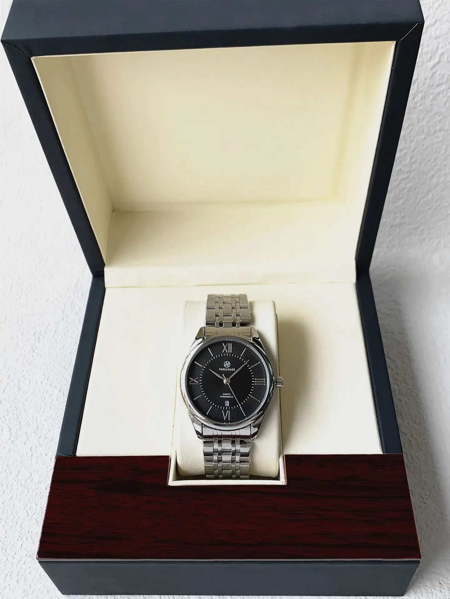 Men's Stainless Steel Quartz Watch with Day/Past Day Function — feature 15