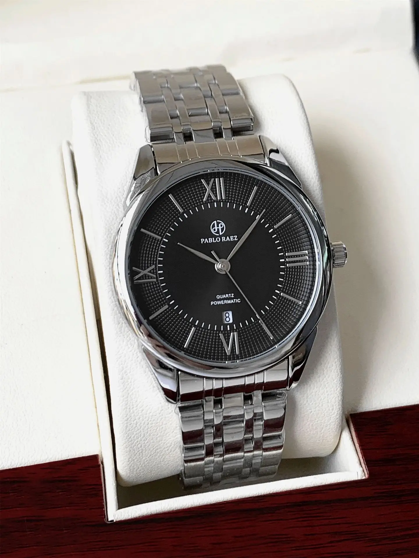Men's Stainless Steel Quartz Watch with Day/Past Day Function — feature 18