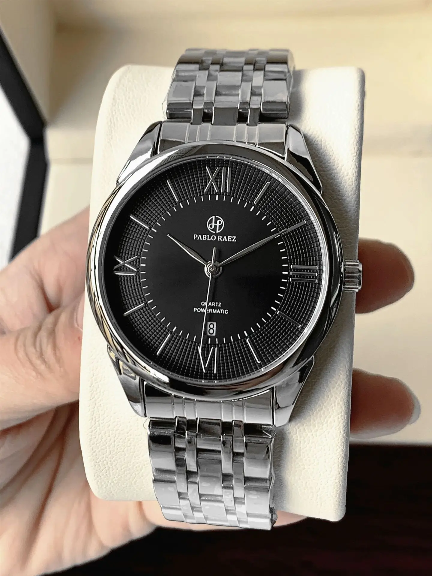 Men's Stainless Steel Quartz Watch with Day/Past Day Function — feature 21