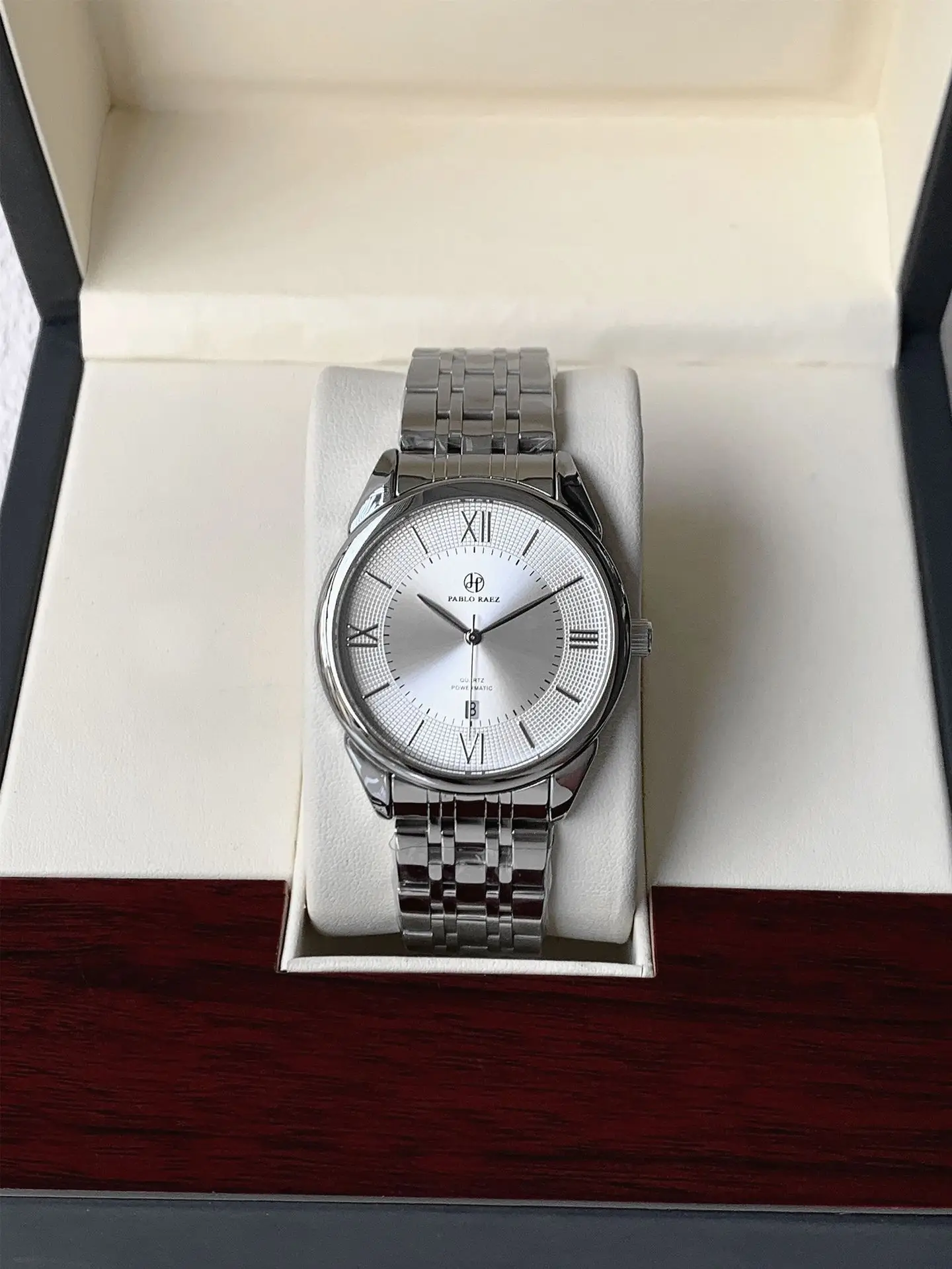 Men's Stainless Steel Quartz Watch with Day/Past Day Function — feature 7