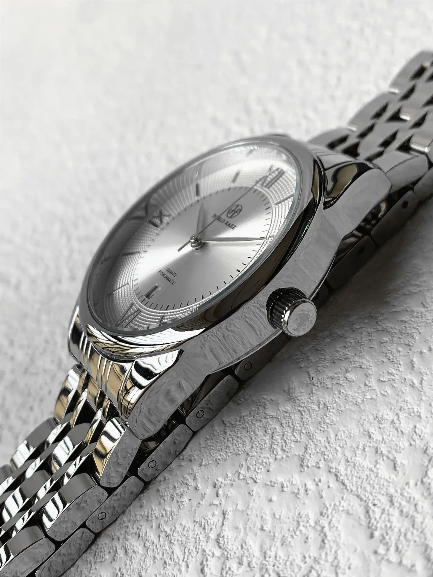 Men's Stainless Steel Quartz Watch with Day/Past Day Function — feature 8