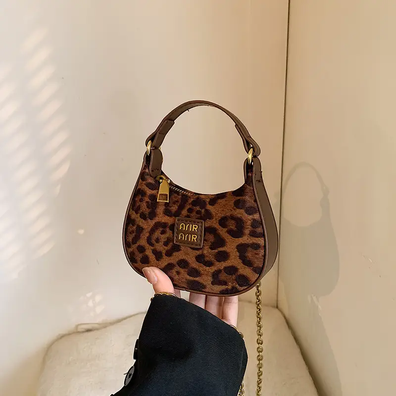 New Korean Style Mini Children's Girl's Crossbody Bag Leopard Print - Image 5