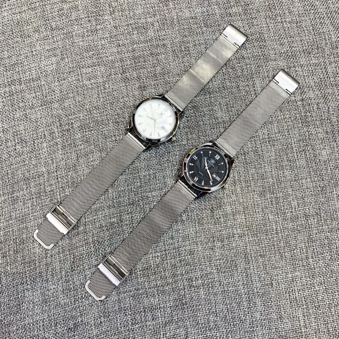 Men's Stainless Steel Mesh Watch White Dial Waterproof — feature 14
