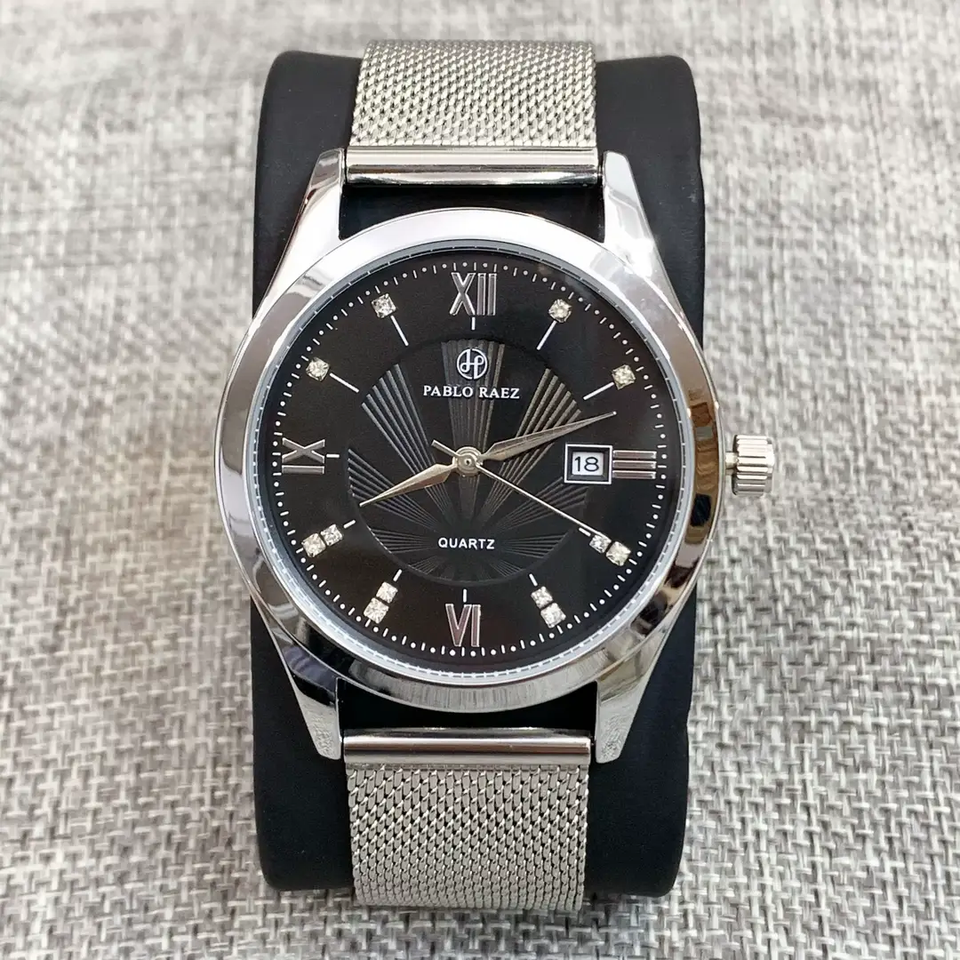Men's Stainless Steel Mesh Watch White Dial Waterproof — feature 20