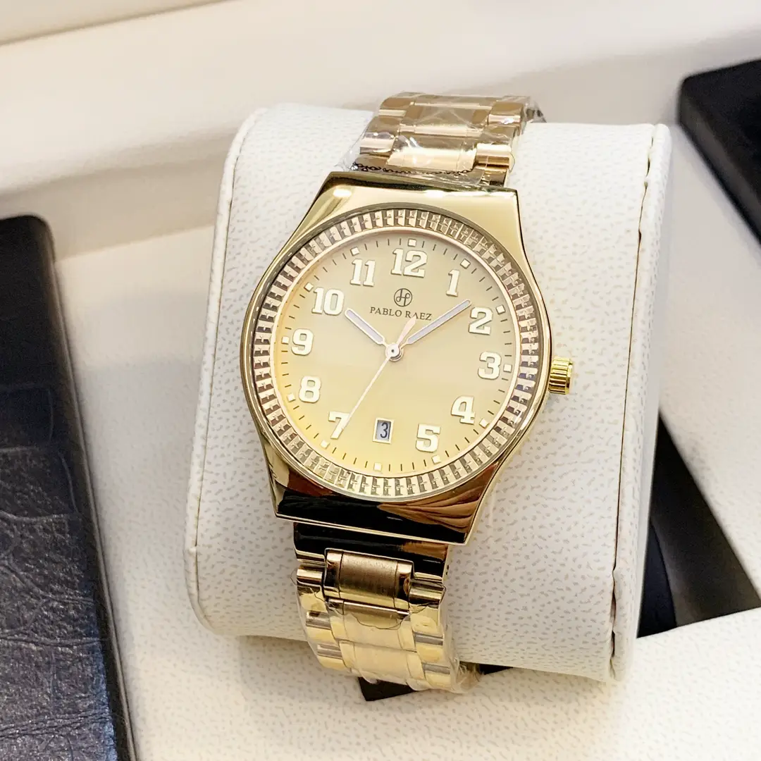 Luxury Gold Watch Calendar Digital Scale Walking Time for Men Women — feature 14