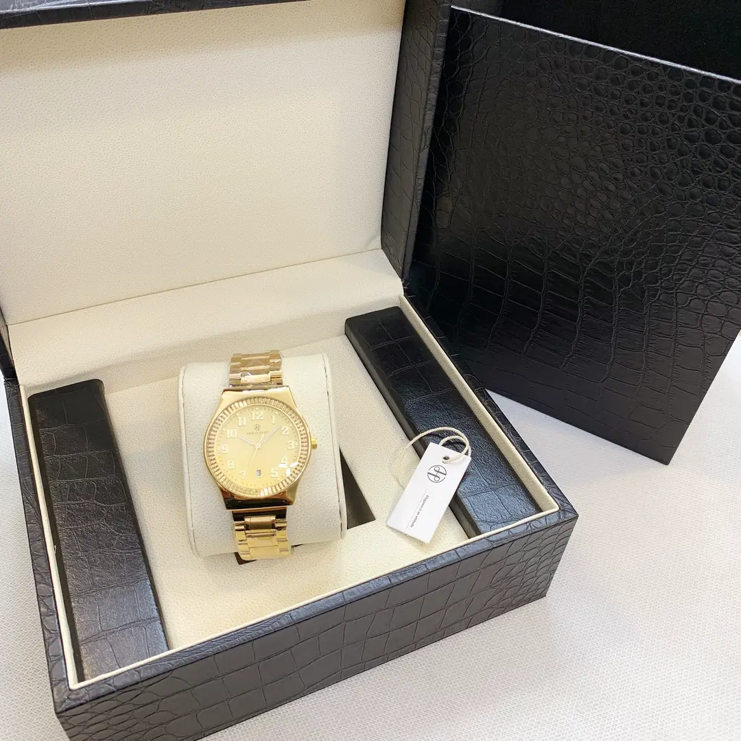 Luxury Gold Watch Calendar Digital Scale Walking Time for Men Women — feature 15