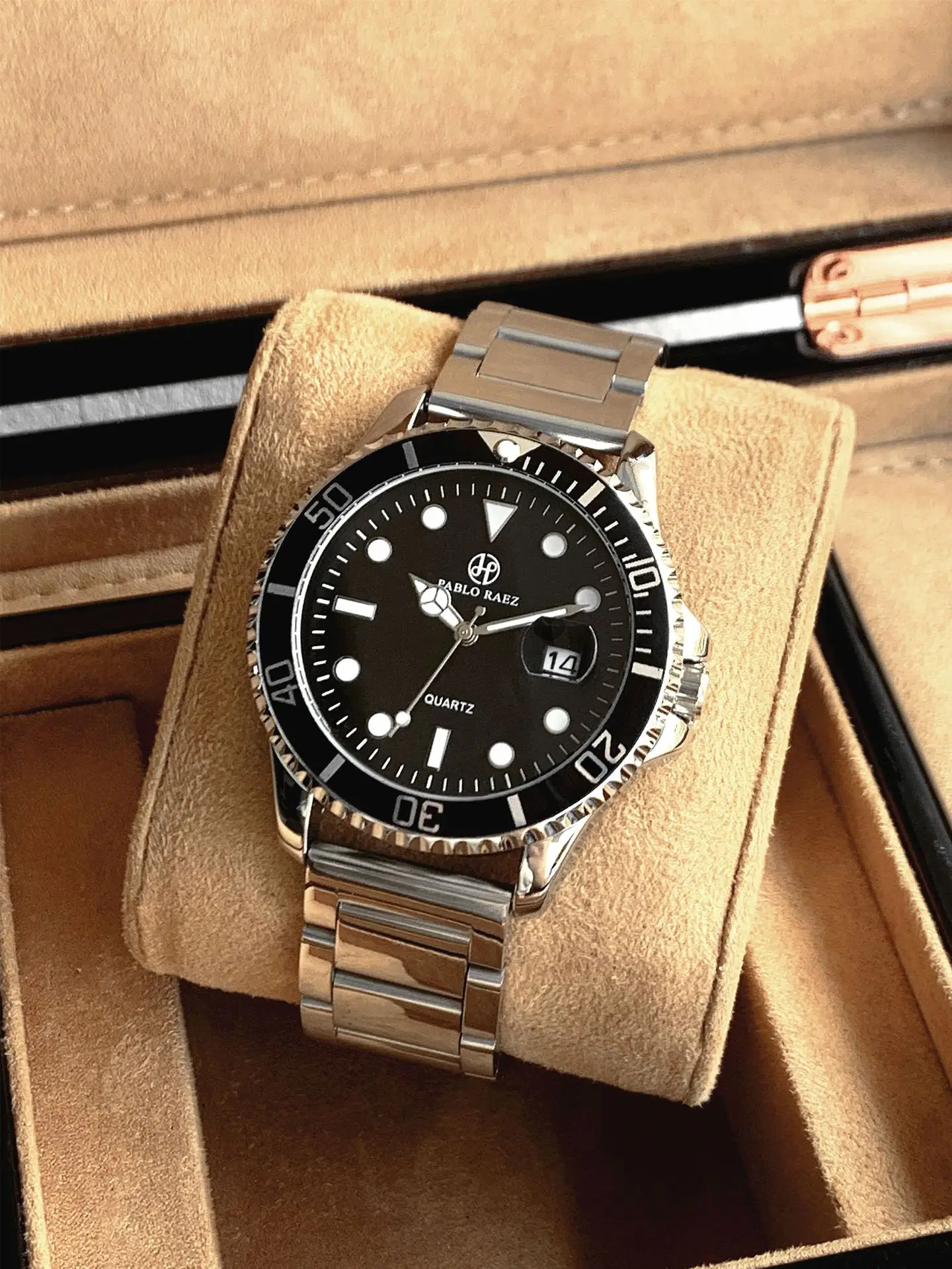 Men's Quartz Watch with Butterfly Buckle & Luminous Dial — feature 16