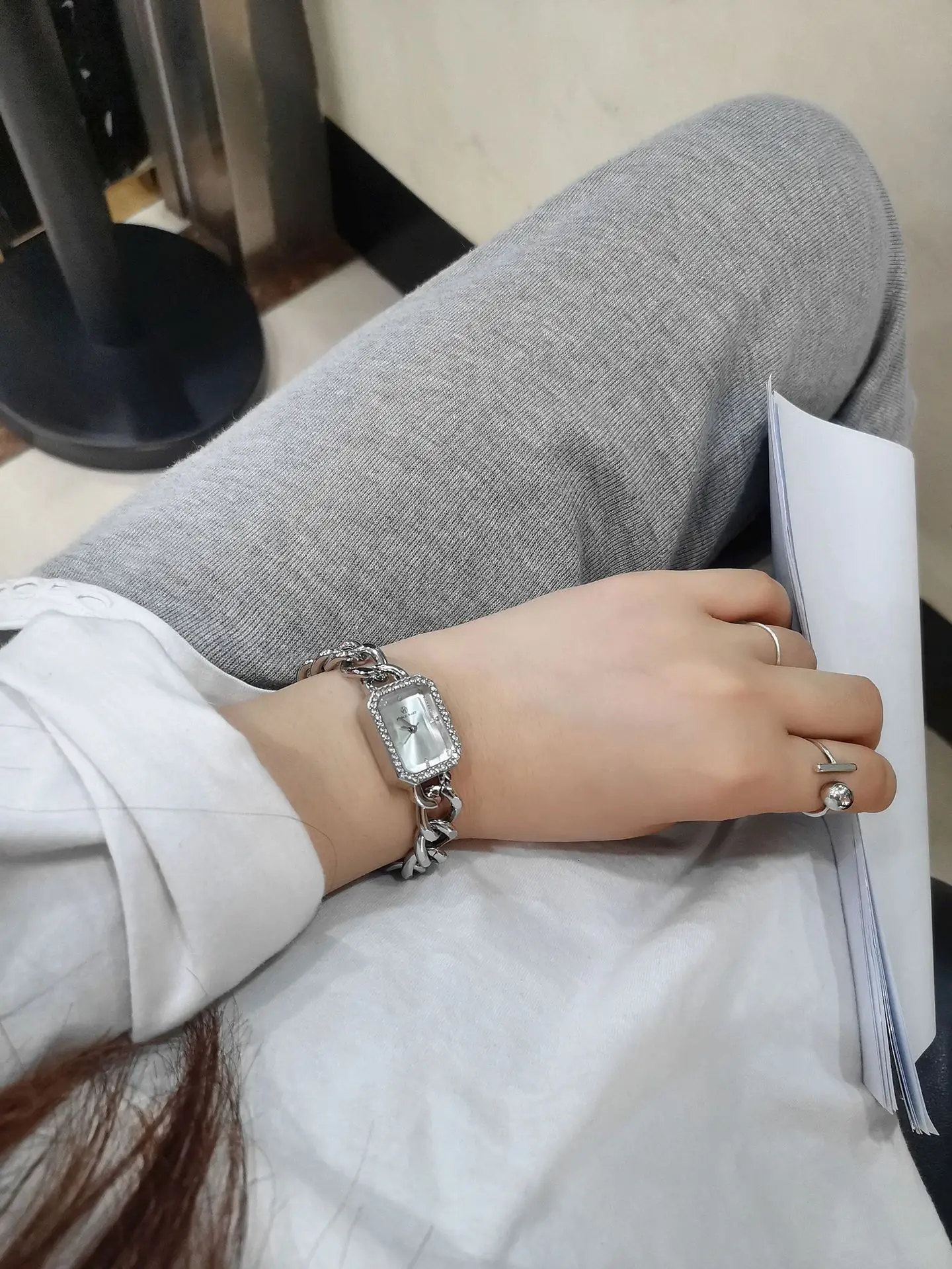 Rose Gold Square Rhinestone Ladies Watch — feature 27