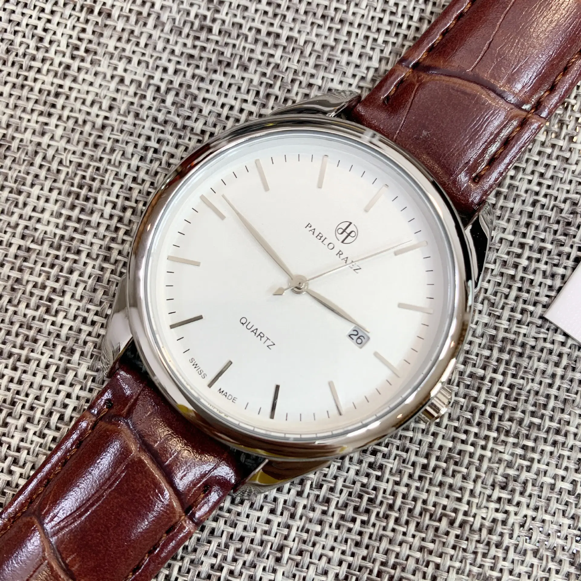 Brown Men's Quartz Watch Waterproof Casual Belt