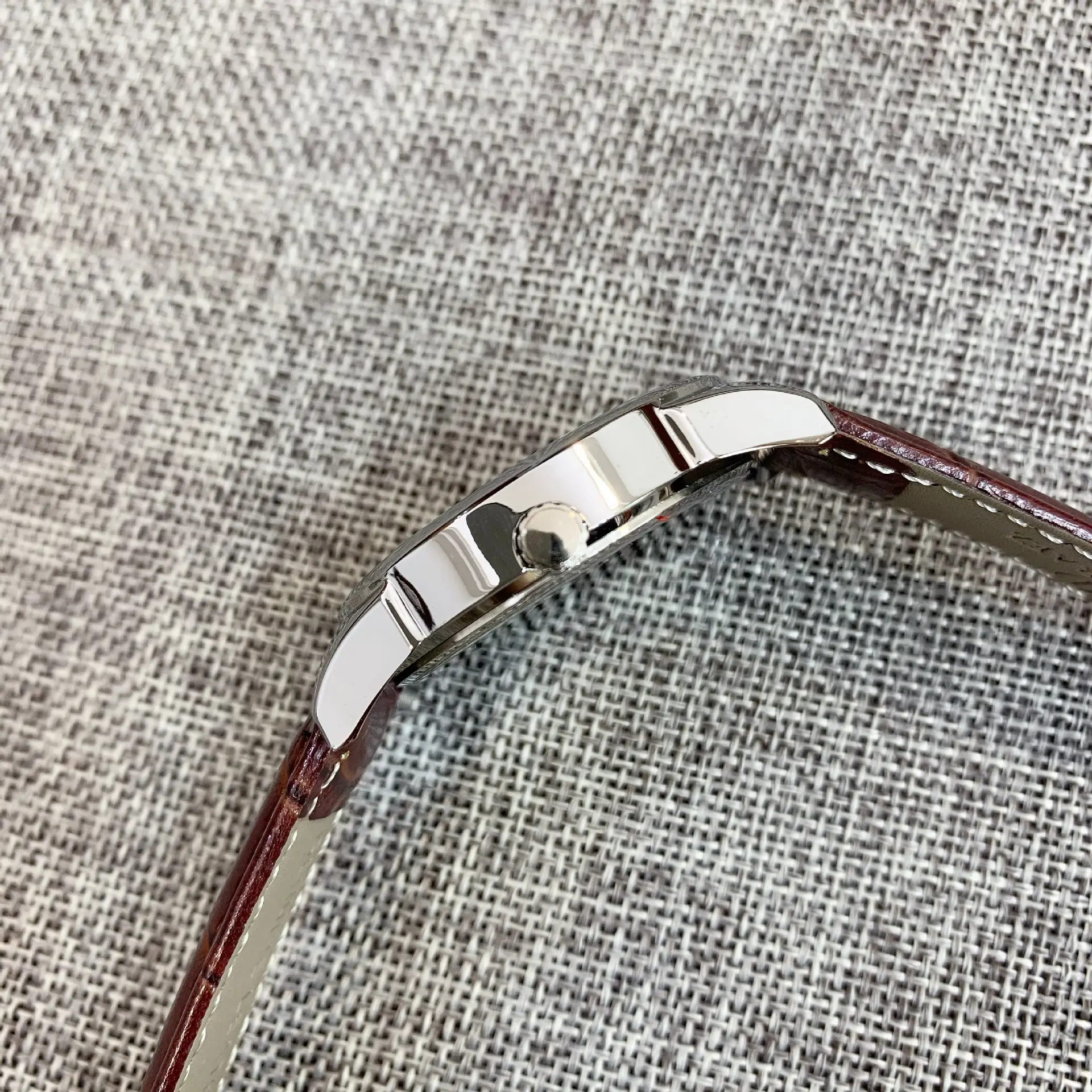 Brown Men's Quartz Watch Waterproof Casual Belt