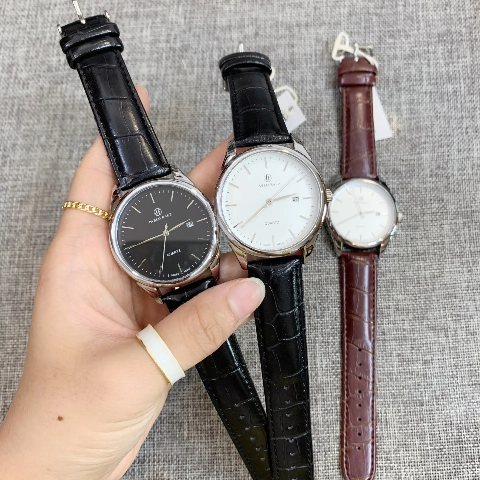 Brown Men's Quartz Watch Waterproof Casual Belt — feature 19