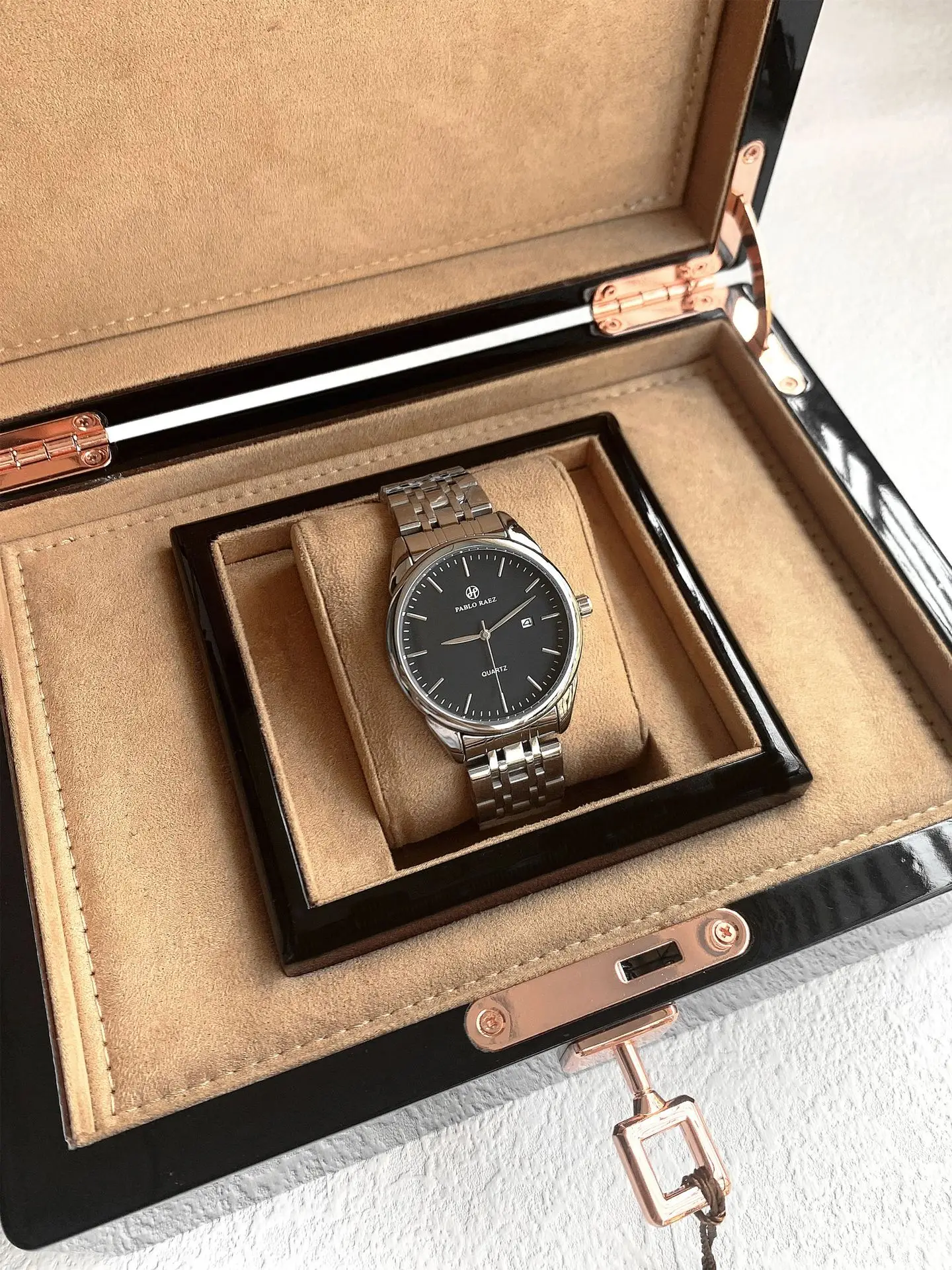 Brown Men's Quartz Watch Waterproof Casual Belt — feature 31