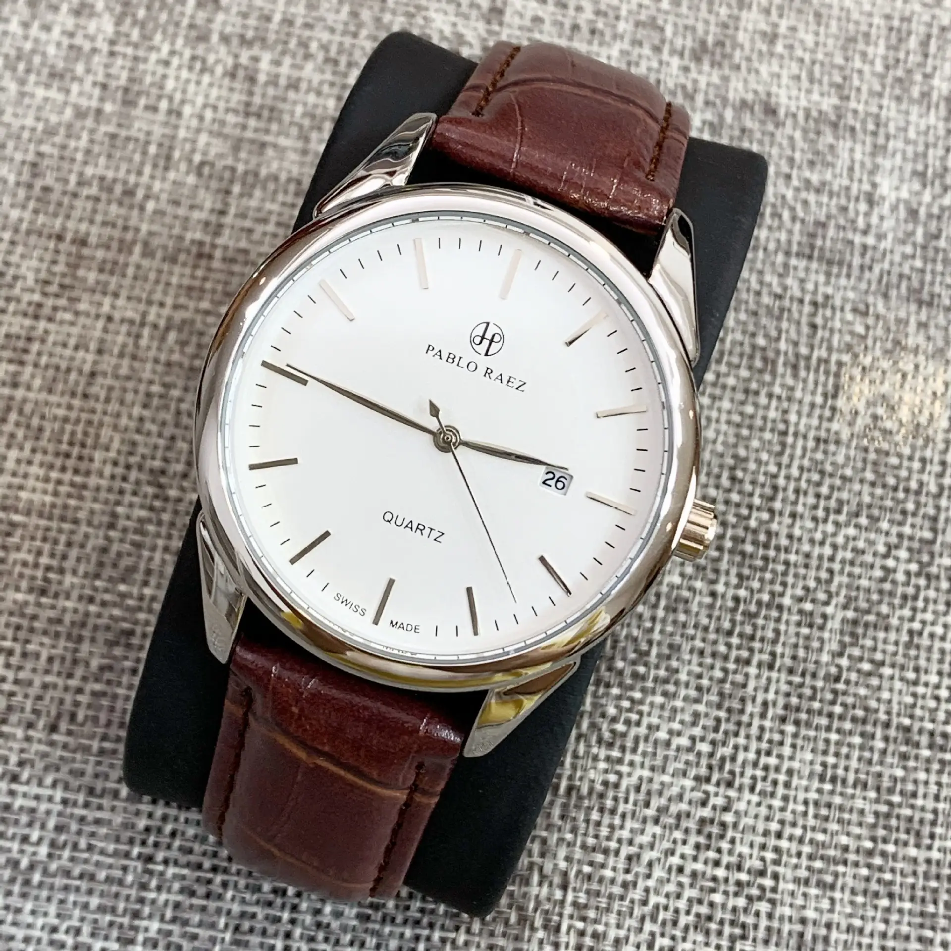 Brown Men's Quartz Watch Waterproof Casual Belt — feature 8