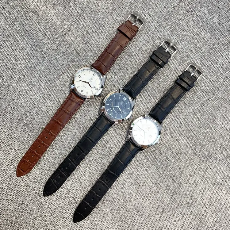 Men's Quartz Watch with Calendar & Leather Strap — feature 12