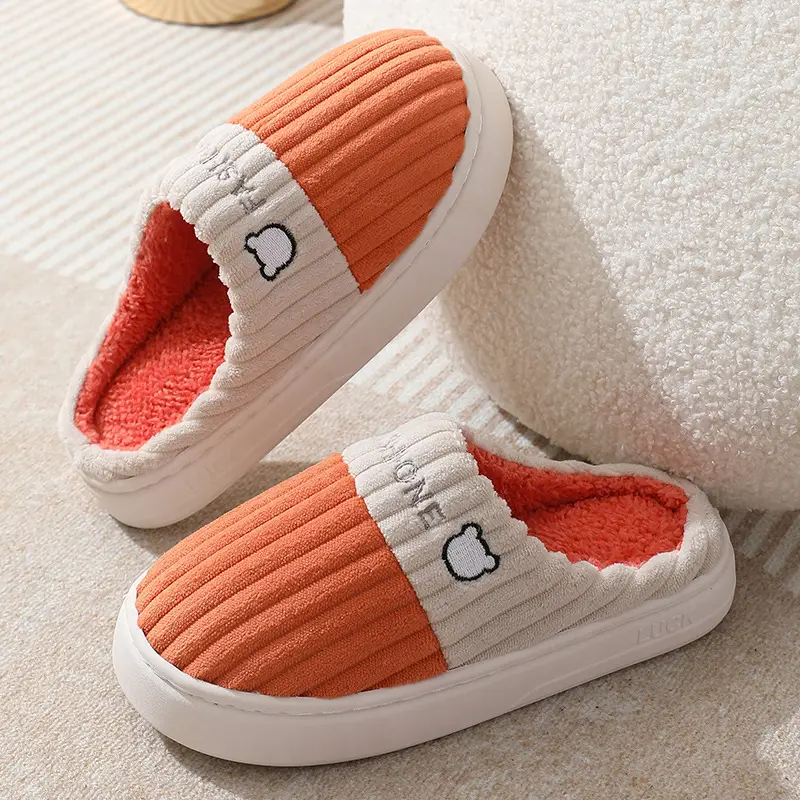 Cotton Slippers for Women, Autumn and Winter New Style, Indoor Home Non-Slip, Men's Warm Home Slippers, Winter - Image 11
