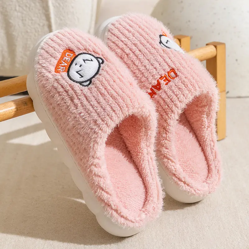 Cotton Slippers for Women, Autumn and Winter New Style, Indoor Home Non-Slip, Men's Warm Home Slippers, Winter - Image 15