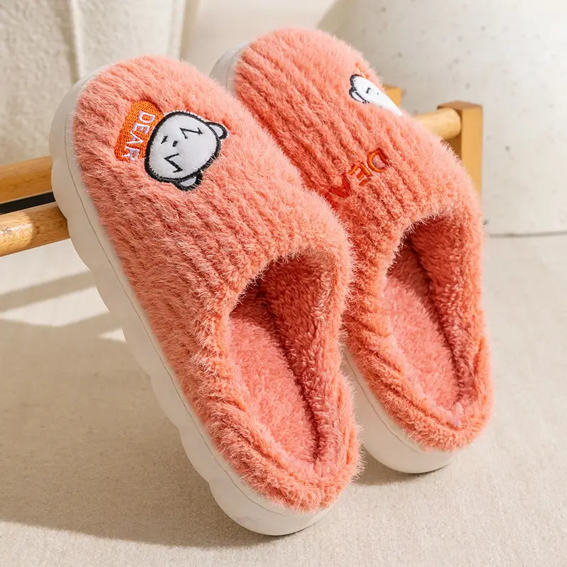 Cotton Slippers for Women, Autumn and Winter New Style, Indoor Home Non-Slip, Men's Warm Home Slippers, Winter - Image 16