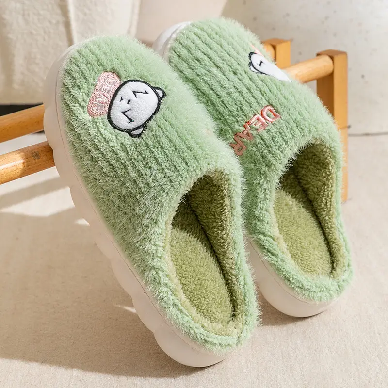Cotton Slippers for Women, Autumn and Winter New Style, Indoor Home Non-Slip, Men's Warm Home Slippers, Winter - Image 17