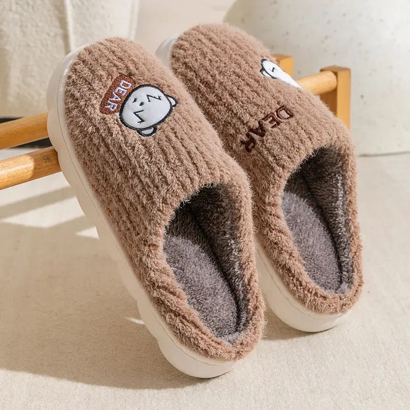 Cotton Slippers for Women, Autumn and Winter New Style, Indoor Home Non-Slip, Men's Warm Home Slippers, Winter - Image 19