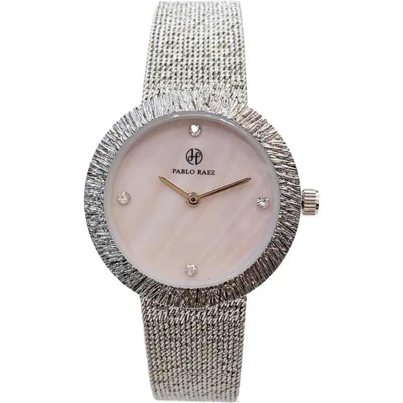 Elegant Silver Steel Watch for Women with Wind Resistant Design - Image 3