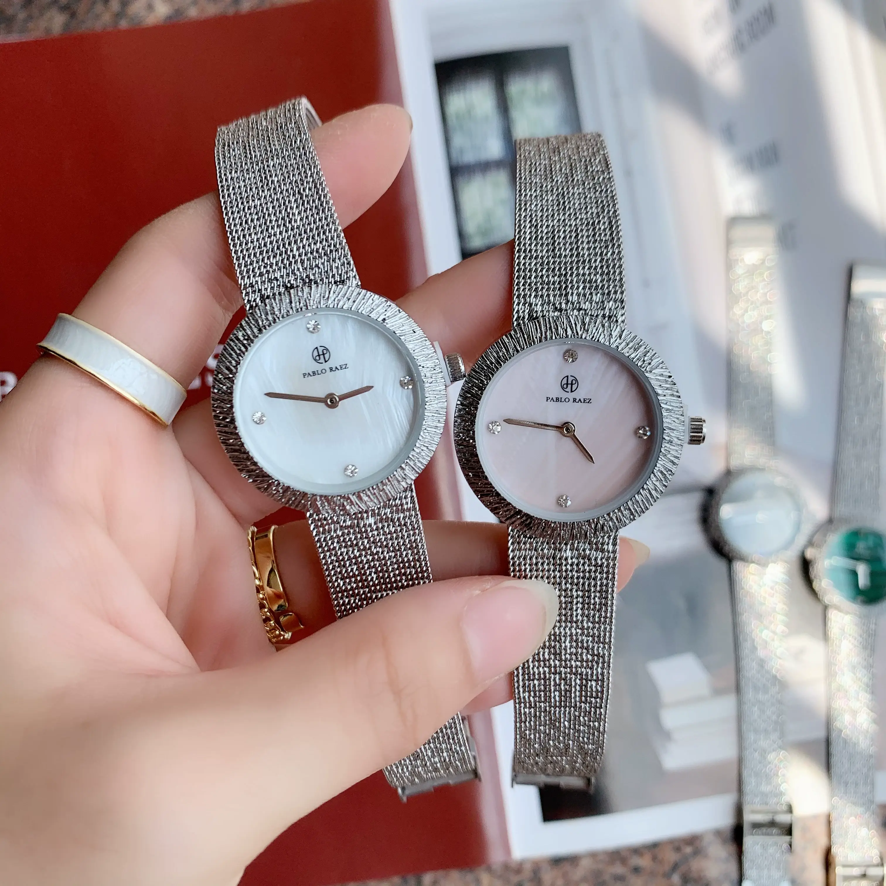 Elegant Silver Steel Watch for Women with Wind Resistant Design — feature 16