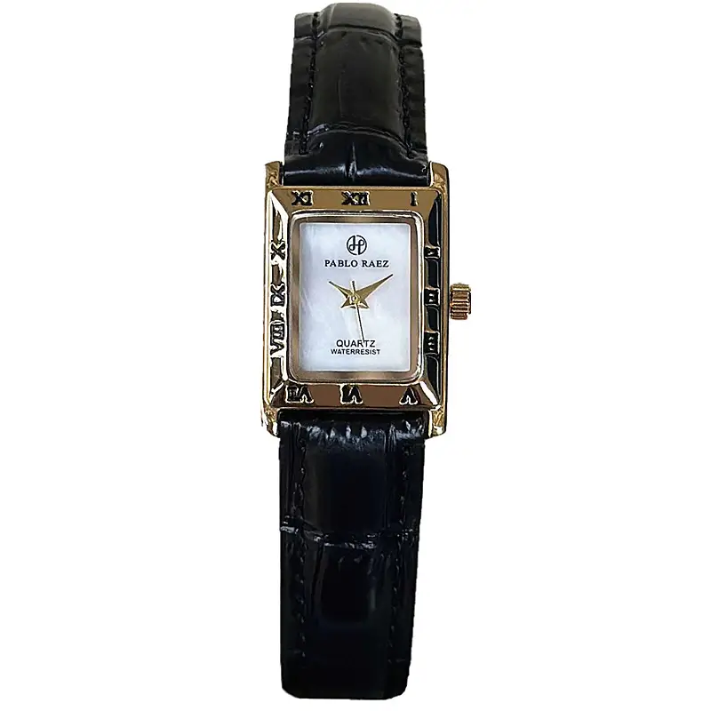 Pablo Raez Square Dial Women's Watch Black Leather Belt - Image 9