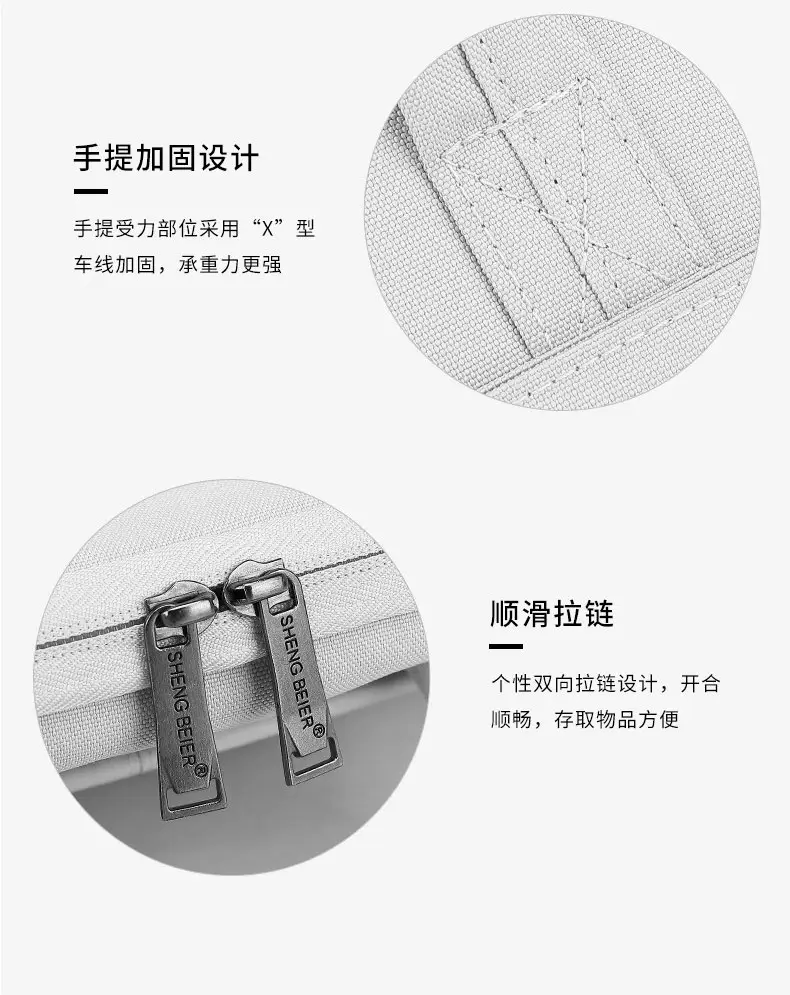 White Waterproof Laptop Shoulder Bag for Business Travel — feature 14