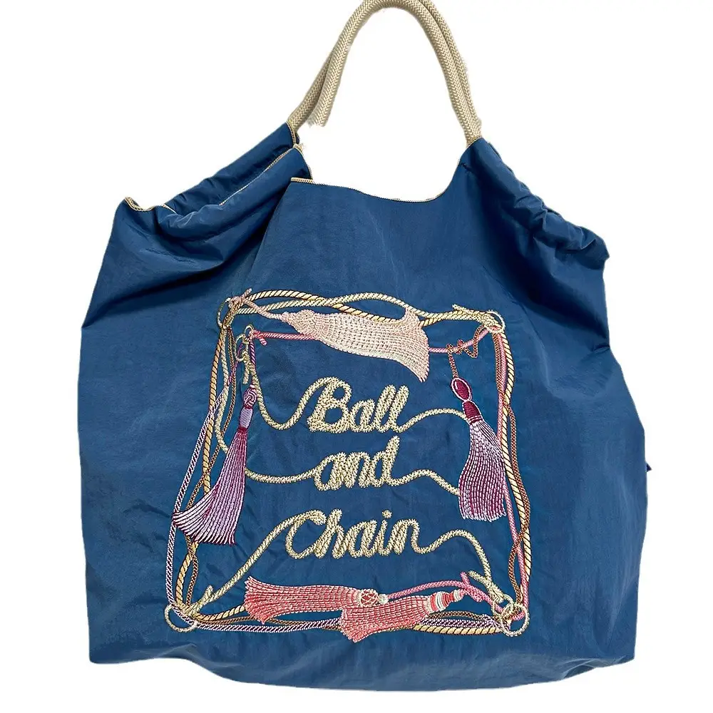 2025 Embroidered Ball Chain Eco-Friendly Tote Bag - Image 26