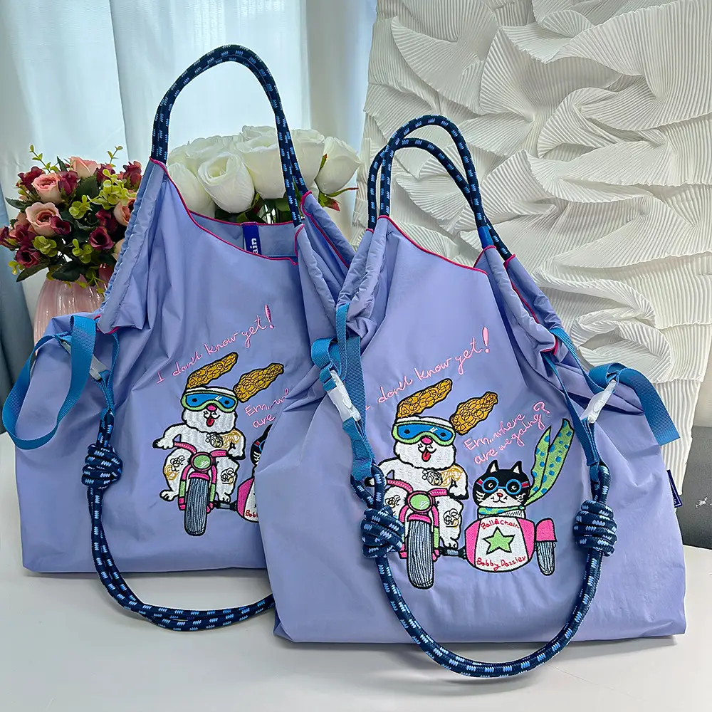 2025 Embroidered Ball Chain Eco-Friendly Tote Bag — feature 7