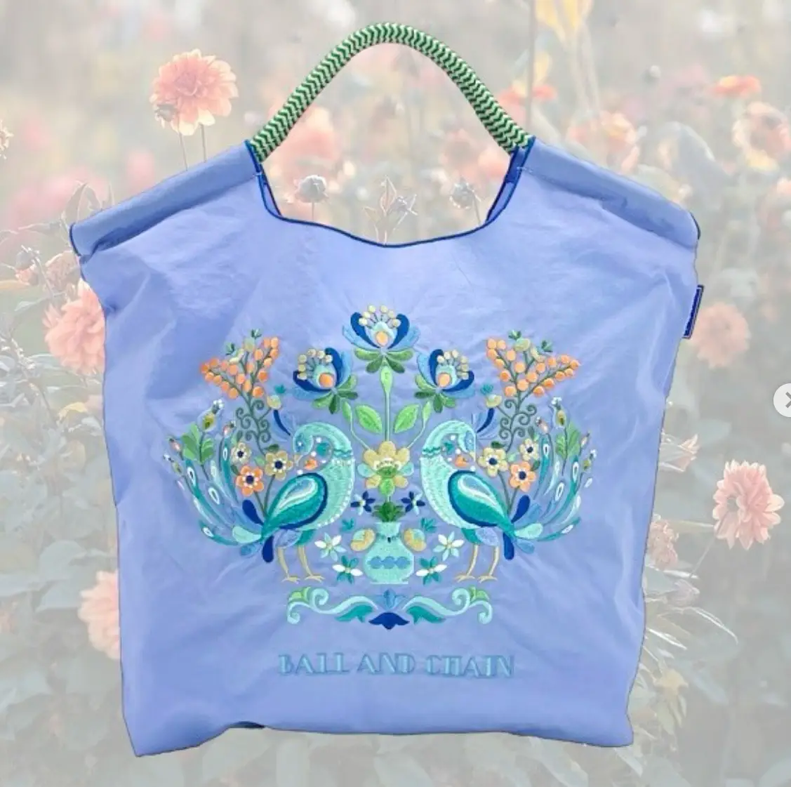 2025 Embroidered Ball Chain Eco-Friendly Tote Bag - Image 9